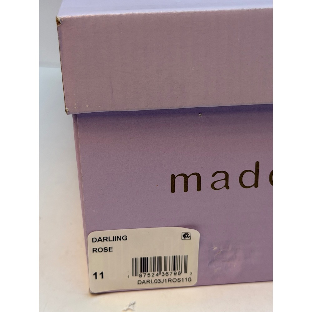 Madden Girl Darliing Banded Footbed Slide Sandals Pink Rose Size 11 NWT/BOX - Picture 8 of 10